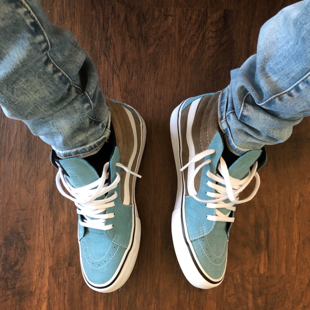 Supreme Croc Corduroy Sk8-Mid Pro Vans Light Brown